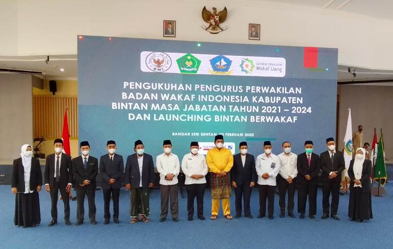 Kukuhkan Perwakilan BWI Kabupaten Bintan Periode 2021-2024, Sekretaris BWI Sampaikan Pentingnya Upgrading Nazhir Melalui Sertifikasi